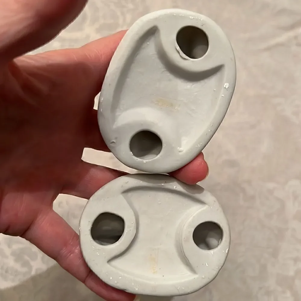 Vintage girl & boy porcelain figurines no chips cracks or discoloration EVC